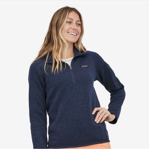 Patagonia 1/4 zip fleece navy sweater